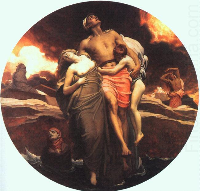 Lord Frederic Leighton And the Sea Gave Up the Dead Which Were in It china oil painting image